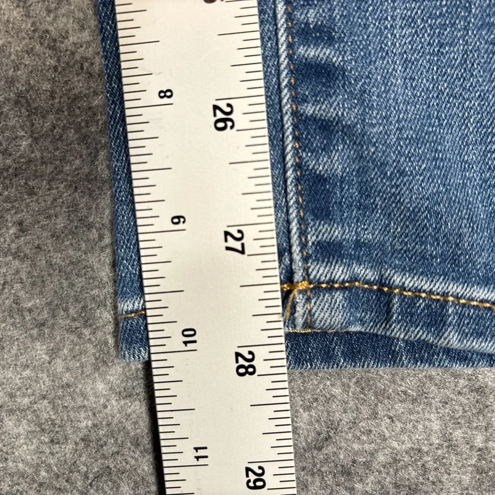 J.Crew‎ Slim Jeans Womens 27 Blue Stretch Denim High Rise Whiskered G3155